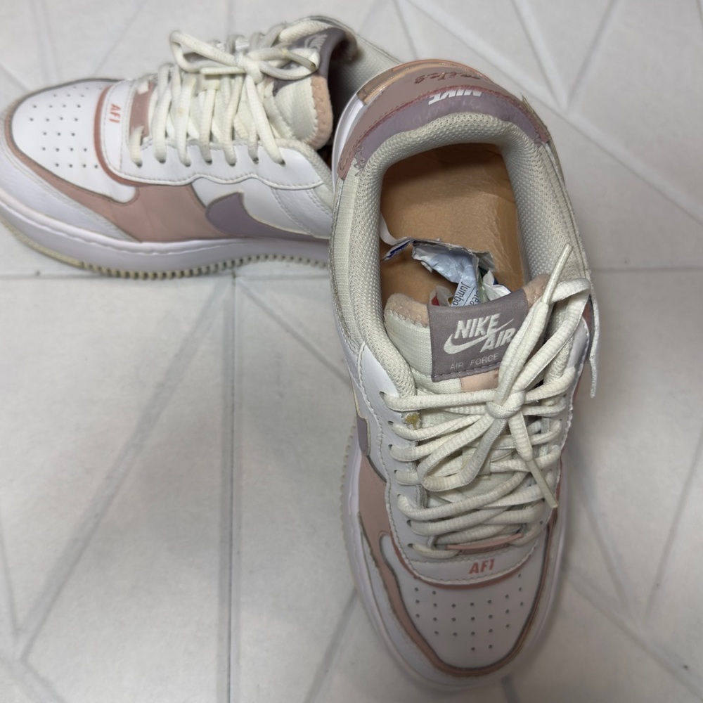 Nike Air Force 1 Shadow "Pale Coral/Cashmere" - Women’s 8.5 (CI0919-11) - Picture 7 of 11